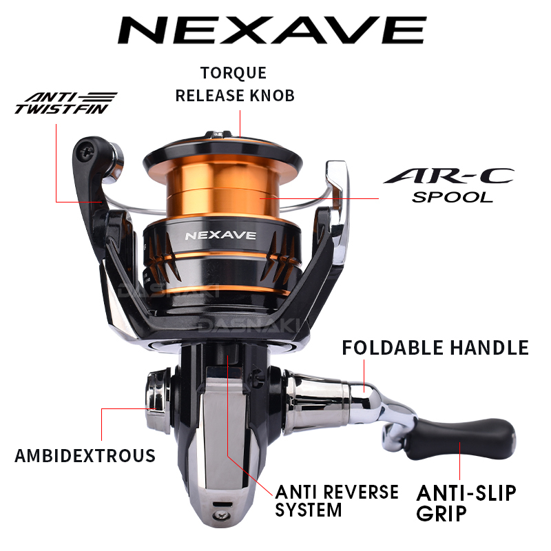 Shimano 2026 NEXAVE Spinning R - Daiwa Reel Fuego recension och pris