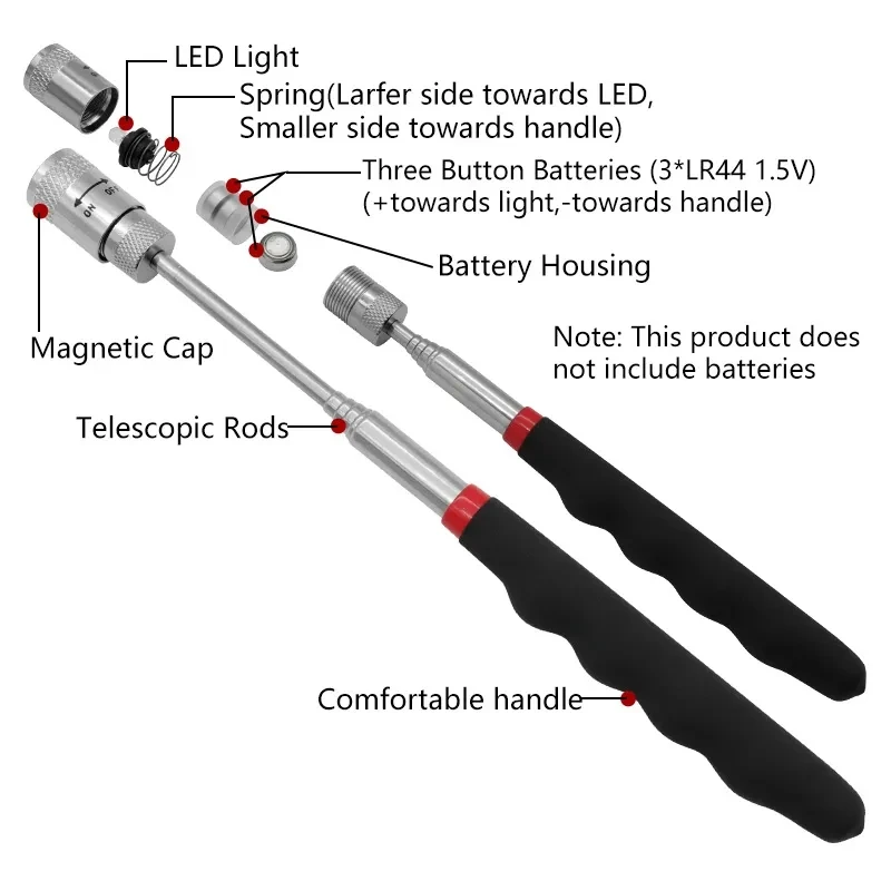 Telescopic Magnetic Pen Extend - Fishing Rod Telescopic recension och pris