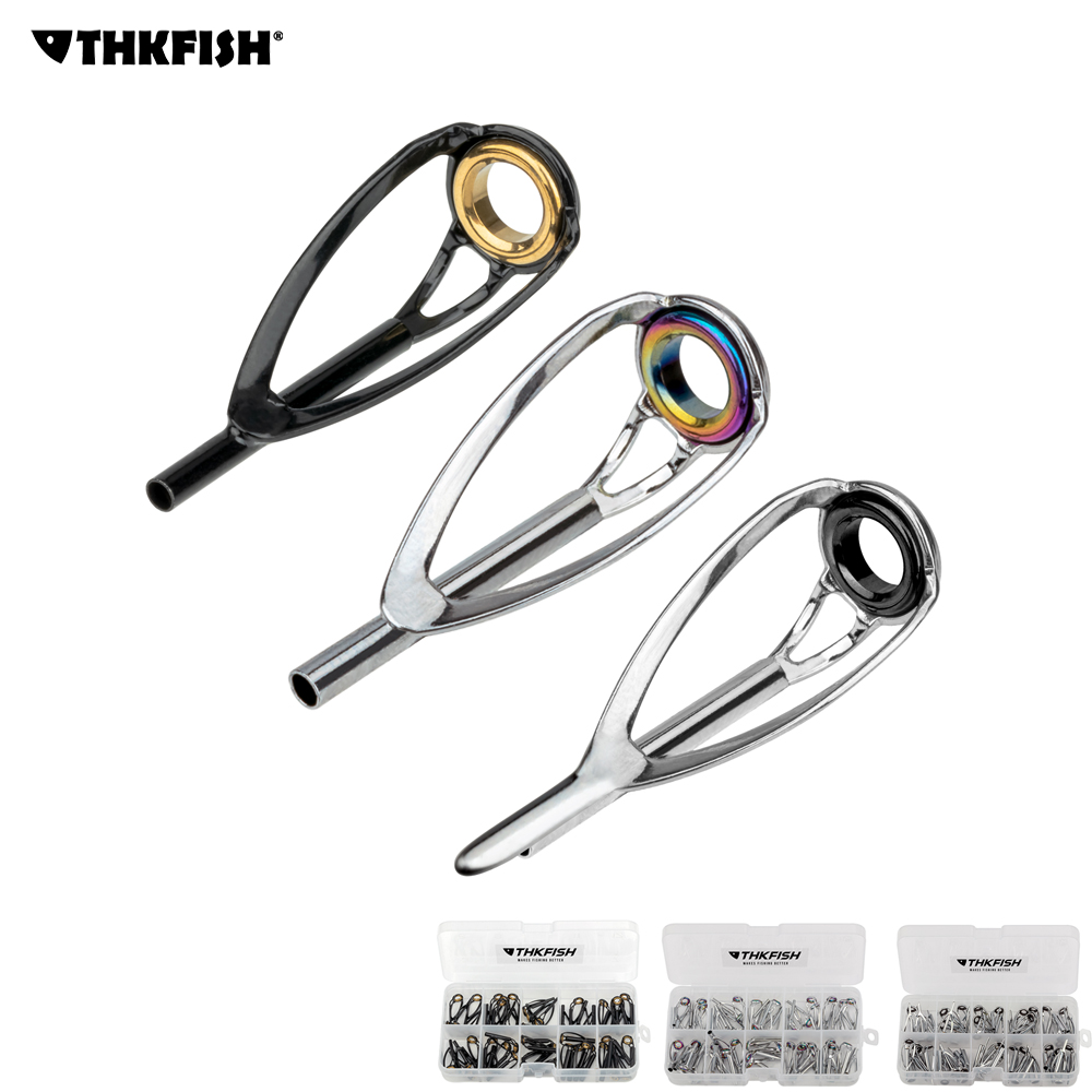 THKFISH 50pcs Fishing Rod Tops - Fishing Rod Guide Replacement recension och pris