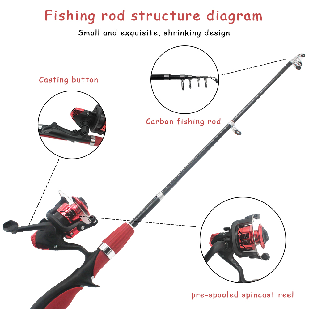 Kids Fishing Pole Set Fishing  - Fishing Rod Ice recension och pris